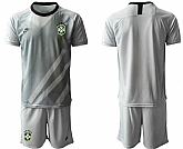 2020-21 Brazil Gray Goalkeeper Soccer Jersey,baseball caps,new era cap wholesale,wholesale hats